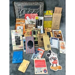 Vintage Sewing Needle Lot 25+ Happy Home Milward Boye Dritz J&P Coats Penn Dyno